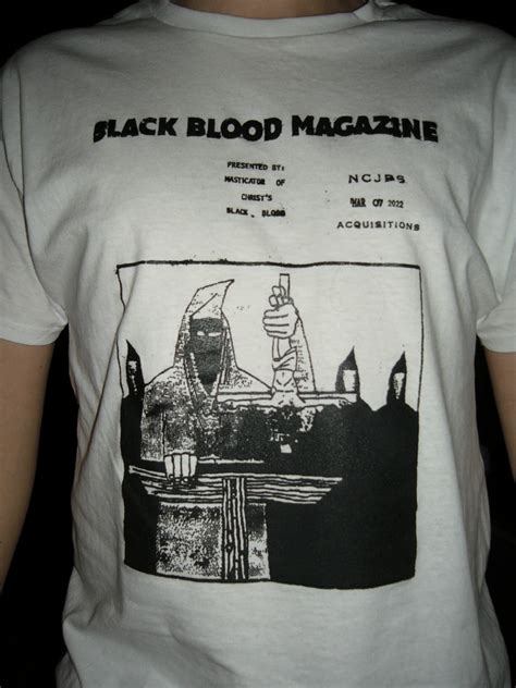 black blood on shirt